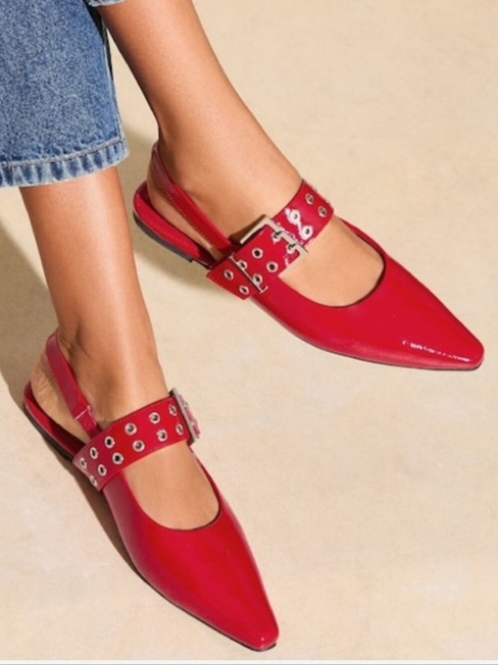Steve Madden Buckle Sling Back